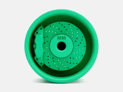 15x10 Weld Pro Star Wheel and Brake 3D print model