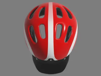 Bike Helmet Low-poly 3D model