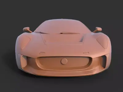Jaguar C-X75 3D print model
