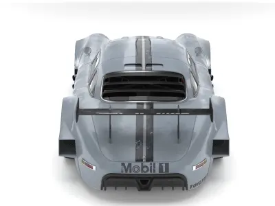 mercedes benz sl 300 gullwing widebody 3D model