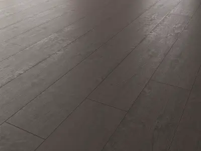  Wood Floor Oak Black Wild Wood 3D model