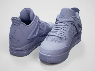Air Jordan4-retro sneaker-3d printable 3D print model