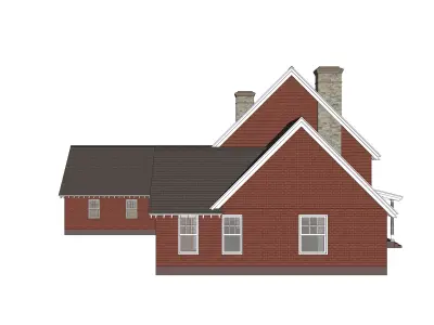 Colonial House 18 -Archimple LLC 3D model