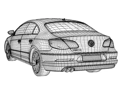 Volkswagen Passat cc 3D model
