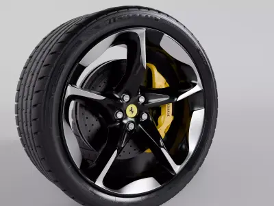 Ferrari Purosangue Wheel 3D model