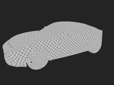 Sport car jaguar f type 3D model