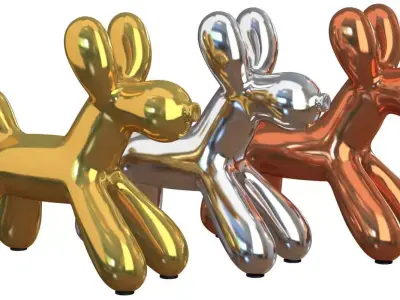 Modern Balloon Dog 3D model