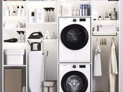 Laundry room-set 35 3D model