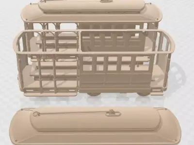 Cable Car - San Francisco Printable 3D print model