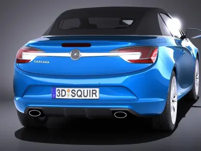 Opel Cascada 2017 VRAY 3D model