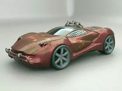 Futuristic concept apocalypto 3D model