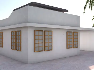 Cood Tiny Modern House  3D model