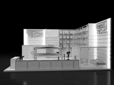 Booth Exhibition Stand a279b  3D model