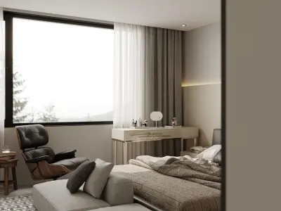 Bedroom interior scenes 3D model by aratukishikaku from CGTrader (Textured)