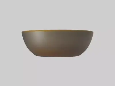 Curry Dish model Low-poly 3D model