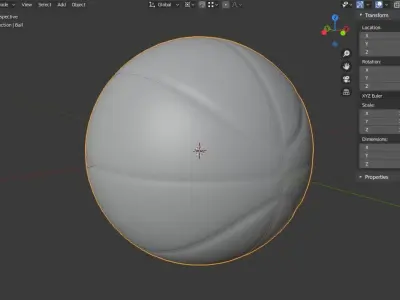 Free Basketball ball Free 3D model