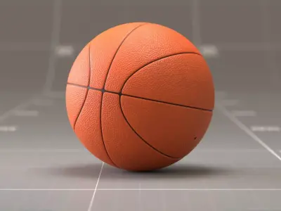 Basketball Ball low poly Low-poly 3D model