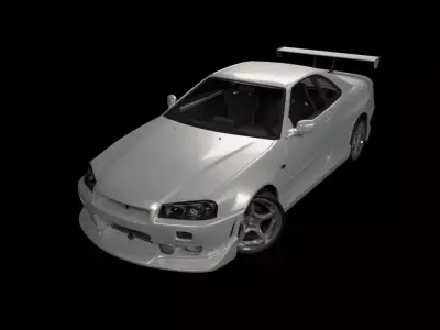 Nissan Skyline R-34 GT-R Modified 3D model