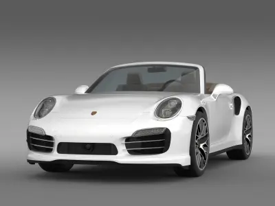 Porsche 911 Turbo S Cabrio 2014 3D model