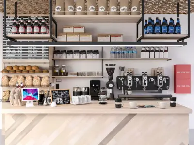 Coffee Kiosk 10 3D model