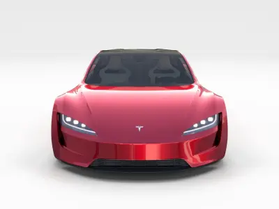 Tesla Pack Semi Roadster Model S X 3  with interiors and chassis 3D model