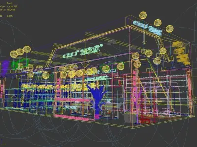 Booth - Area - 15X6-3DMAX2009-010 3D model