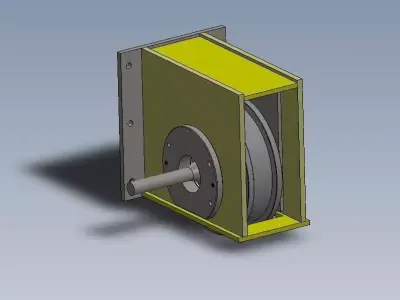 Wheel Block for Crane 3D model