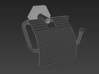 Orchid Diamond Paper Holder Cover 3D model