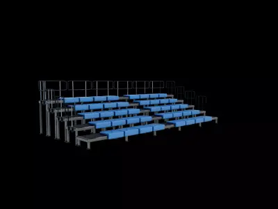 bleacher module 3D model
