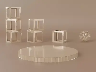 Minimal Product Podium 3D model purchase