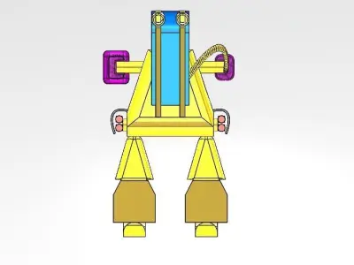 Robot with handle 3D print model