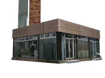 Boiler room Low-poly 3D model