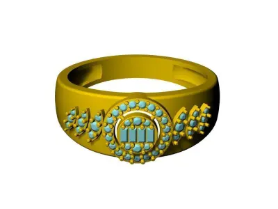 Ring Diamond Design File 3D print model