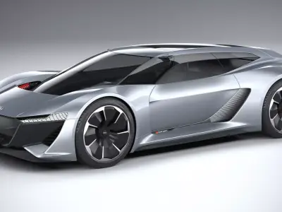 Audi PB18 E-Tron Concept 3D model