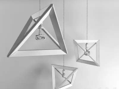 Lampenrahmen Herr Mandel Lamp 3D model