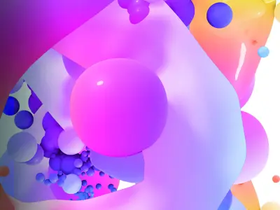 big bang abstract 3D model