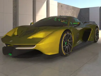 PININFARINA FITTIPALDI EF7 2017 - 3D model