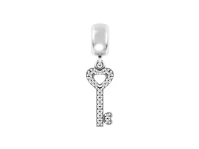 Key with gems Charm 3D print model