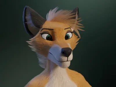 Yara Anthro Fox 3D model