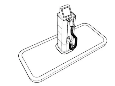 CAR CHARGING STATION Low-poly 3D model