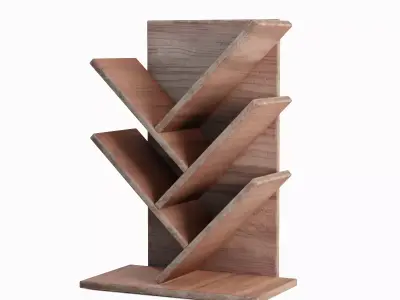 Small Bookshelf 03 Low-poly 3D model