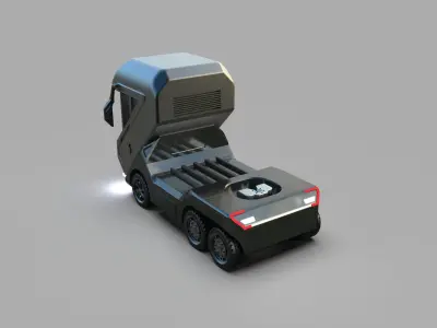 Electric Engine Truck 3D model