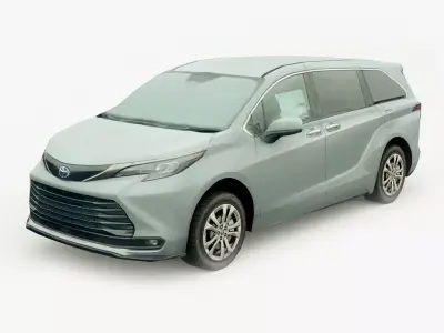 Toyota Sienna 2022 Low-poly 3D model