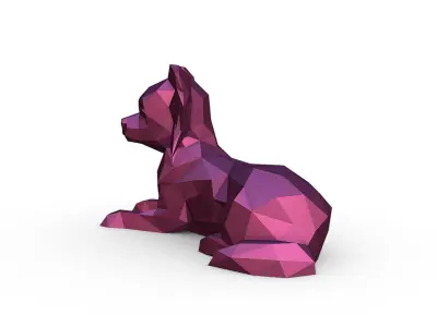 long haired chihuahua 3D print model
