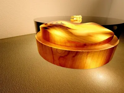 Round Table water drop shape version 2 3D model