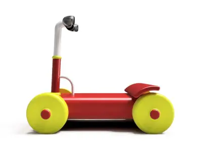 BIKE 3D toy scooter Free low-poly 3D model