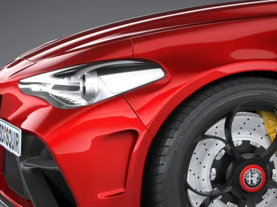 Alfa Romeo Giulia GTAm 2021 3D model