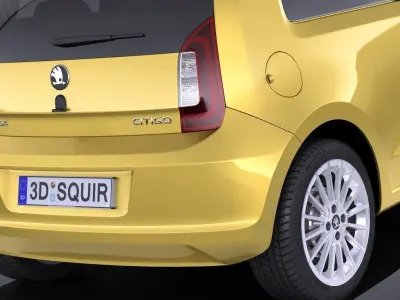 Skoda CitiGo 3-door 2017 3D model
