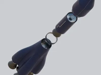 Medium-Lift Space Rocket 3D model