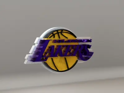 NBA Los Angeles Lakers Logo 3D model